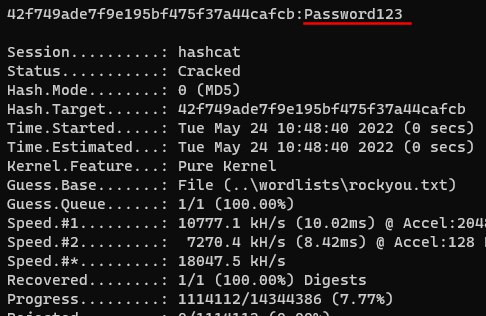 Hashcat Crack Password